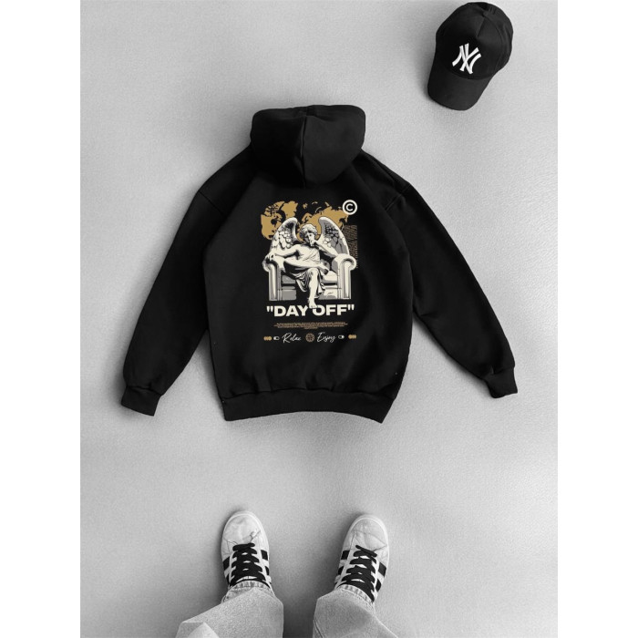 Oversize худі з принтом