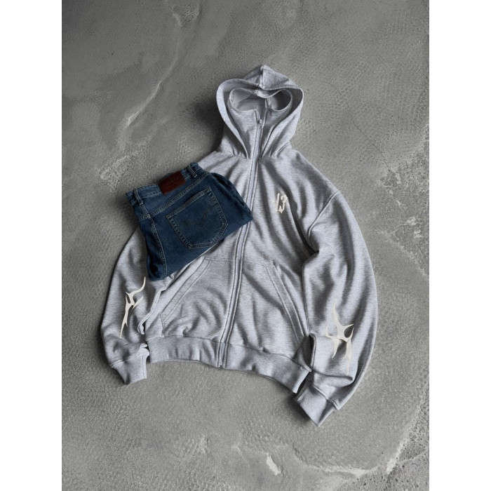 Oversize худі з рефлективним принтом