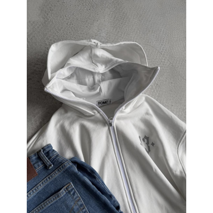 Oversize худі з рефлективним принтом