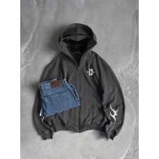 Oversize худі з рефлективним принтом