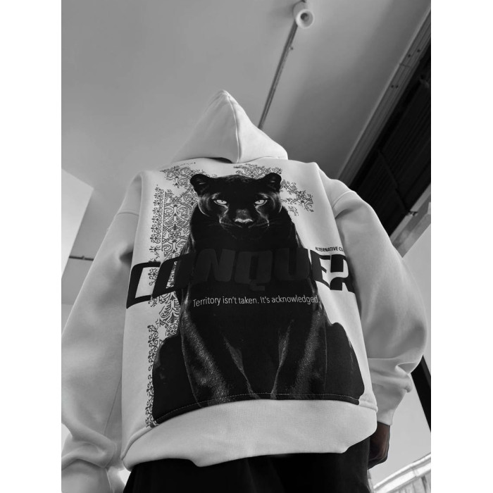 Oversize худі з принтом