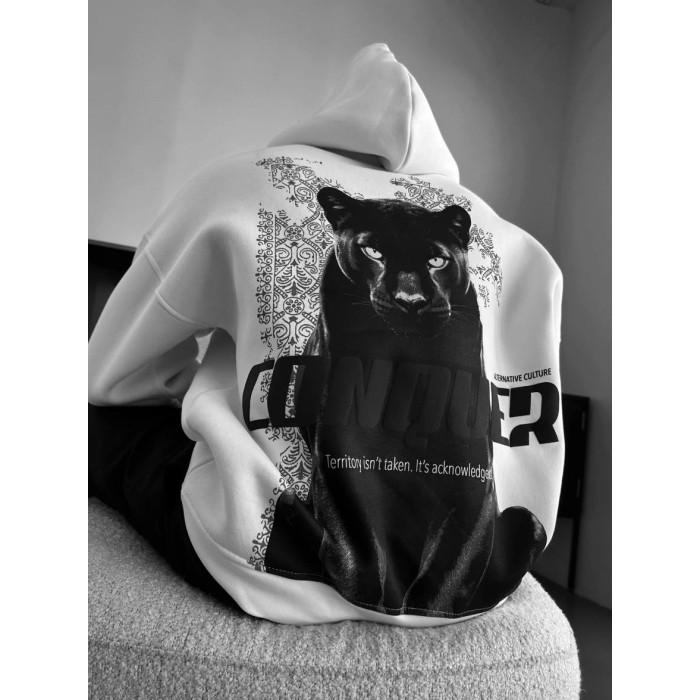 Oversize худі з принтом