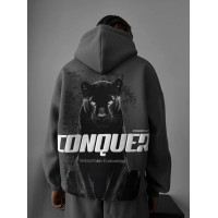 Oversize худі з принтом