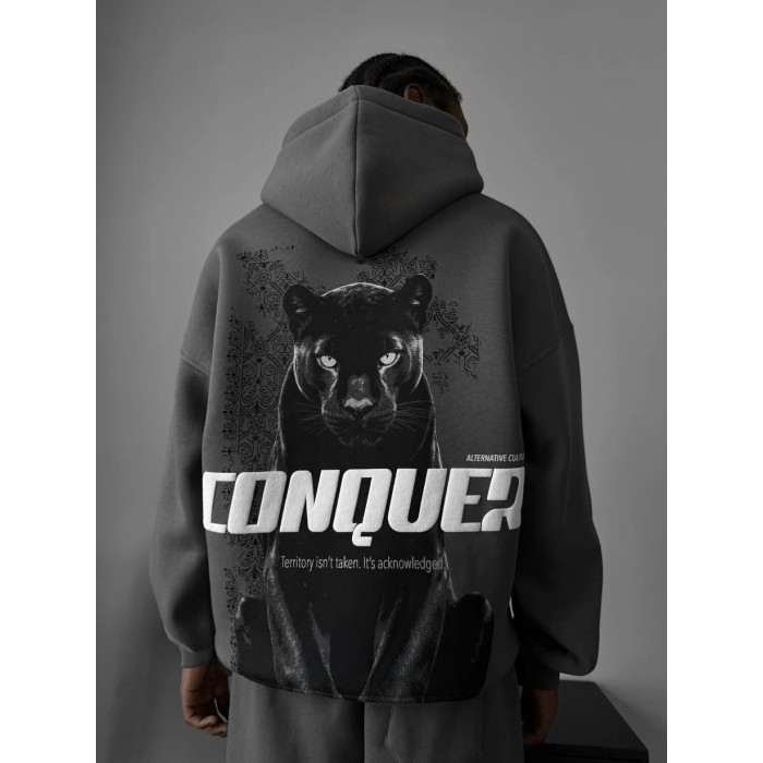 Oversize худі з принтом