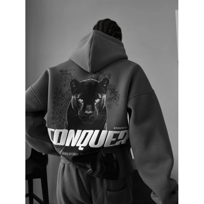 Oversize худі з принтом