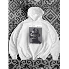 Oversize худі з принтом