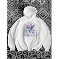 Oversize худі з принтом