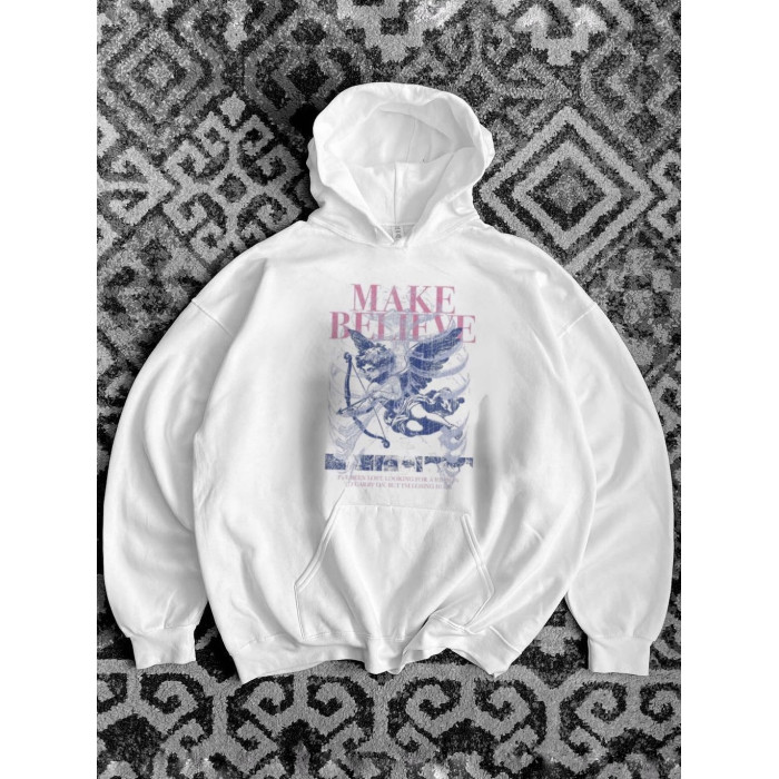 Oversize худі з принтом