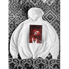 Oversize худі з принтом