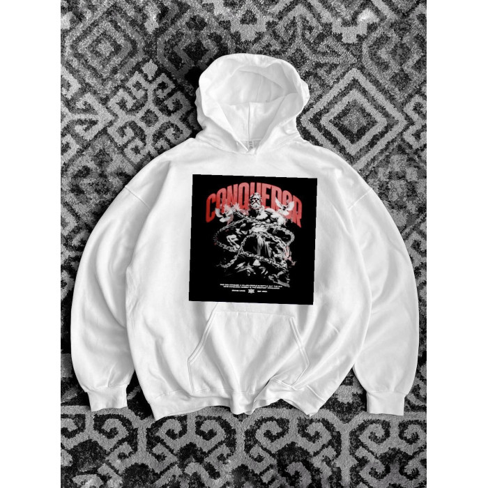 Oversize худі з принтом