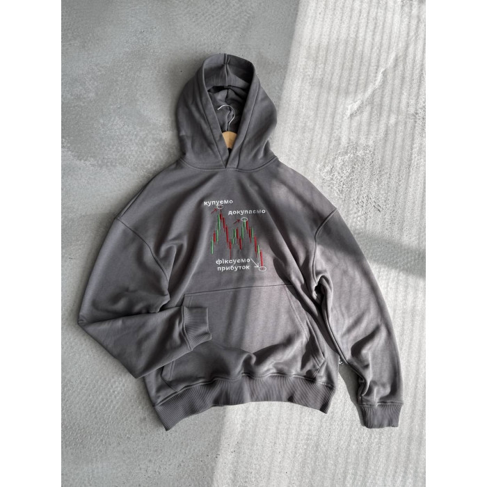 Oversize худі з принтом