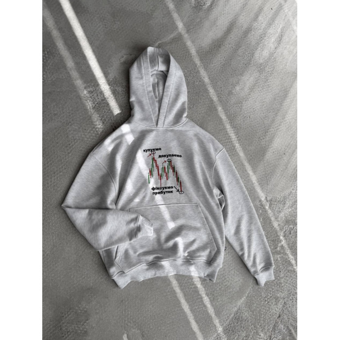 Oversize худі з принтом