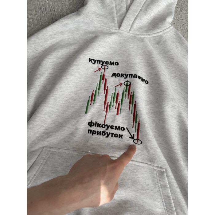 Oversize худі з принтом