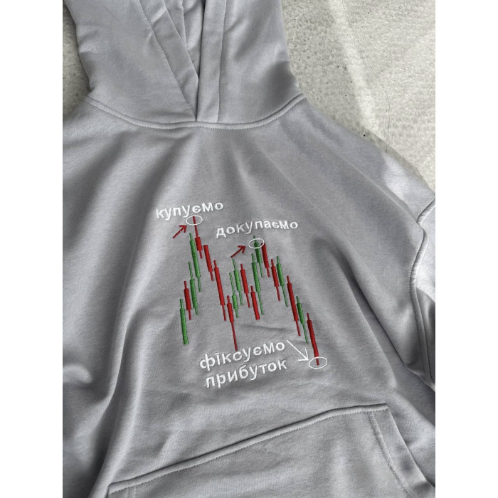 Oversize худі з принтом