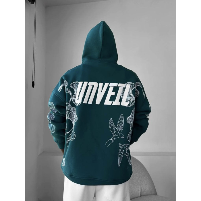Oversize худі з принтом
