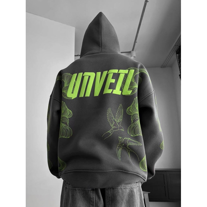 Oversize худі з принтом