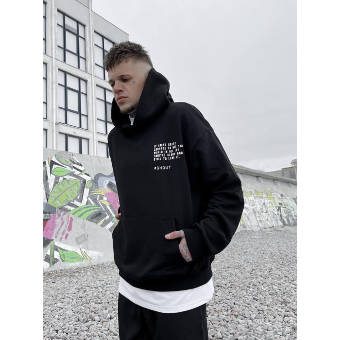 Oversize худі з надписом