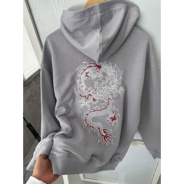 Oversize худі з принтом