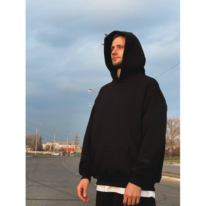 Oversize худі з вишивкою