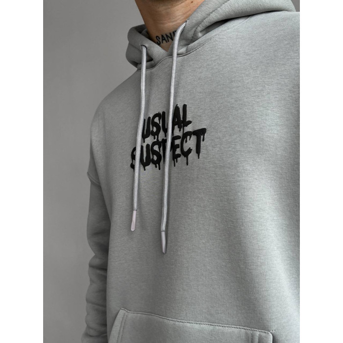 Oversize худі на флісі з принтом