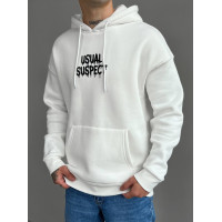 Oversize худі на флісі з принтом