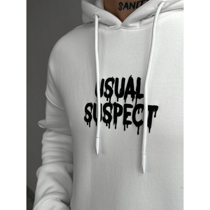 Oversize худі на флісі з принтом