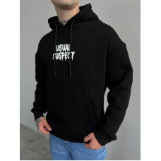 Oversize худі на флісі з принтом