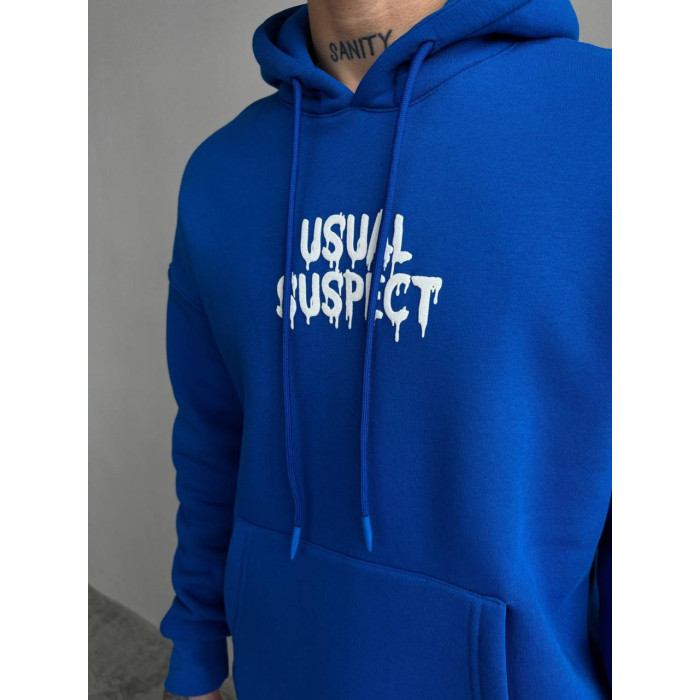 Oversize худі на флісі з принтом