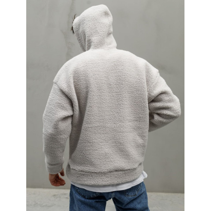 Oversize худі з плюшевої тканини