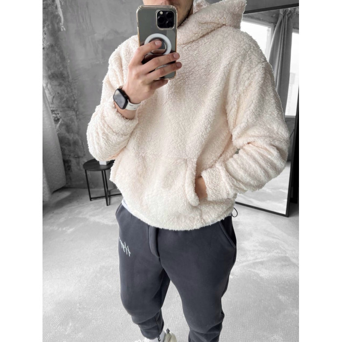 Плюшевий худі oversize