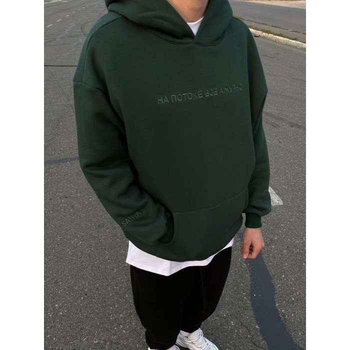 Oversize худі з вишивкою