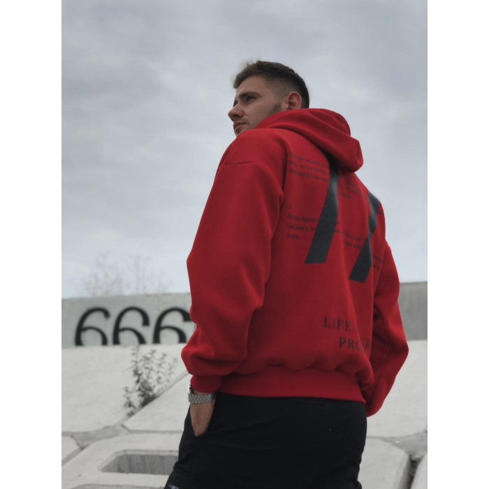 Oversize худі з принтом