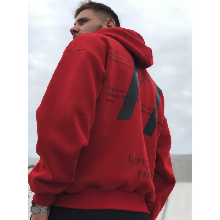 Oversize худі з принтом
