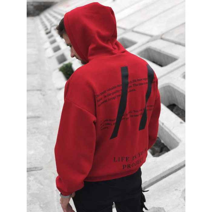Oversize худі з принтом