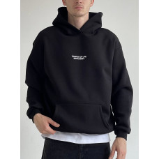 Oversize худі на флісі з надписом
