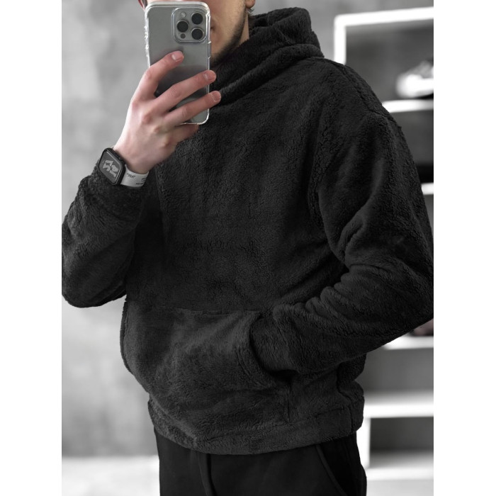 Плюшевий худі oversize
