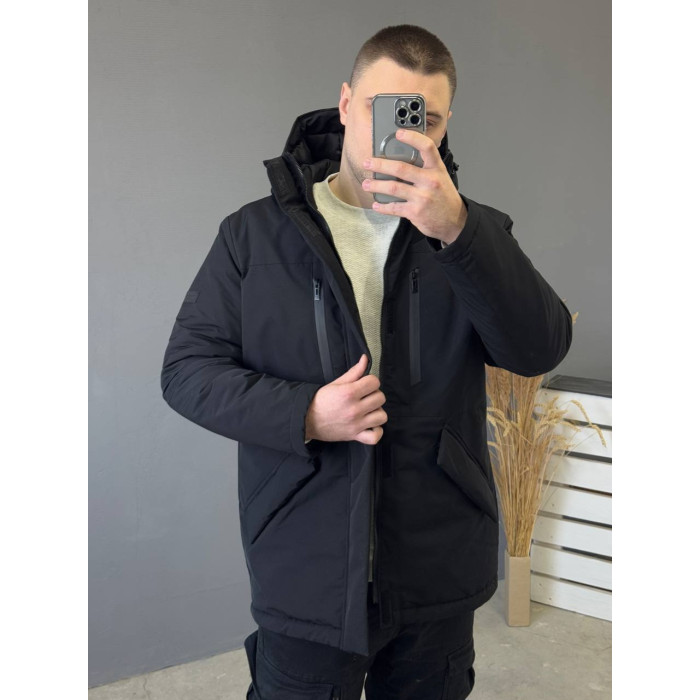 Подовжена зимова куртка