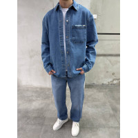 Джинсова oversize куртка 