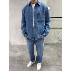 Джинсова oversize куртка 