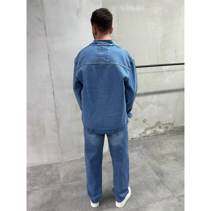 Джинсова oversize куртка 