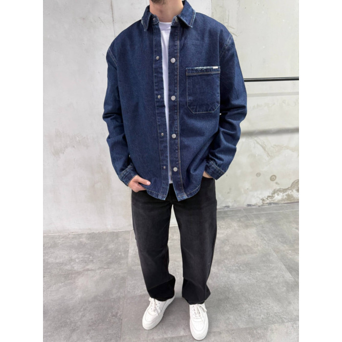 Джинсова oversize куртка 