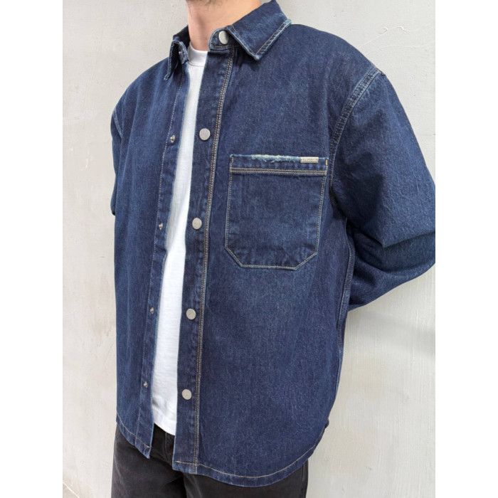 Джинсова oversize куртка 