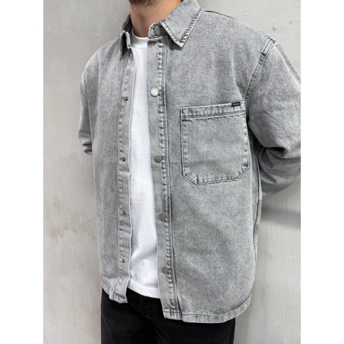 Джинсова oversize куртка 