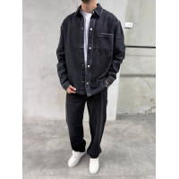 Джинсова oversize куртка 