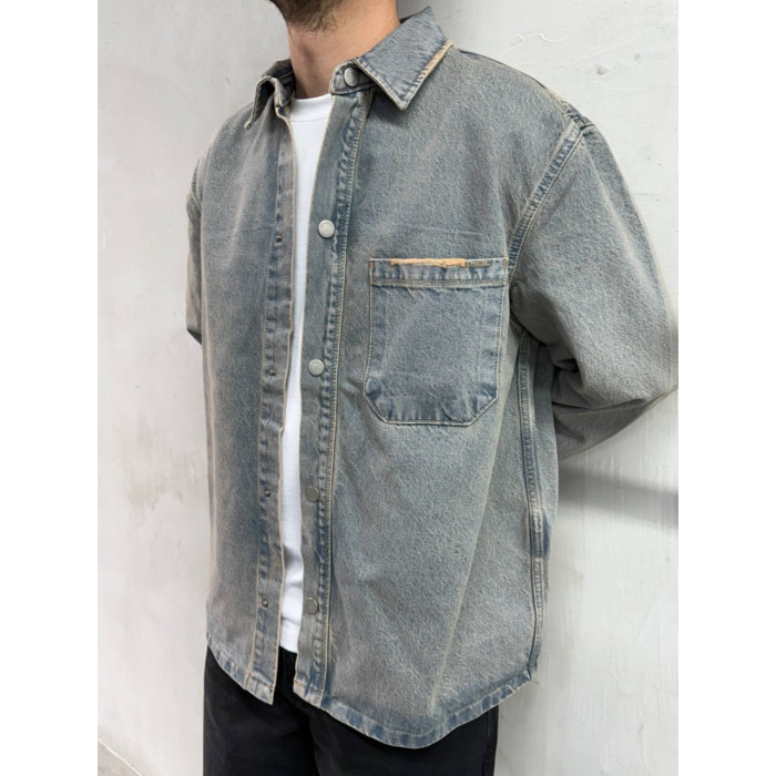 Джинсова oversize куртка 