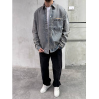 Джинсова oversize куртка 