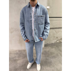 Джинсова oversize куртка 