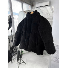 Зимова плюшева куртка oversize