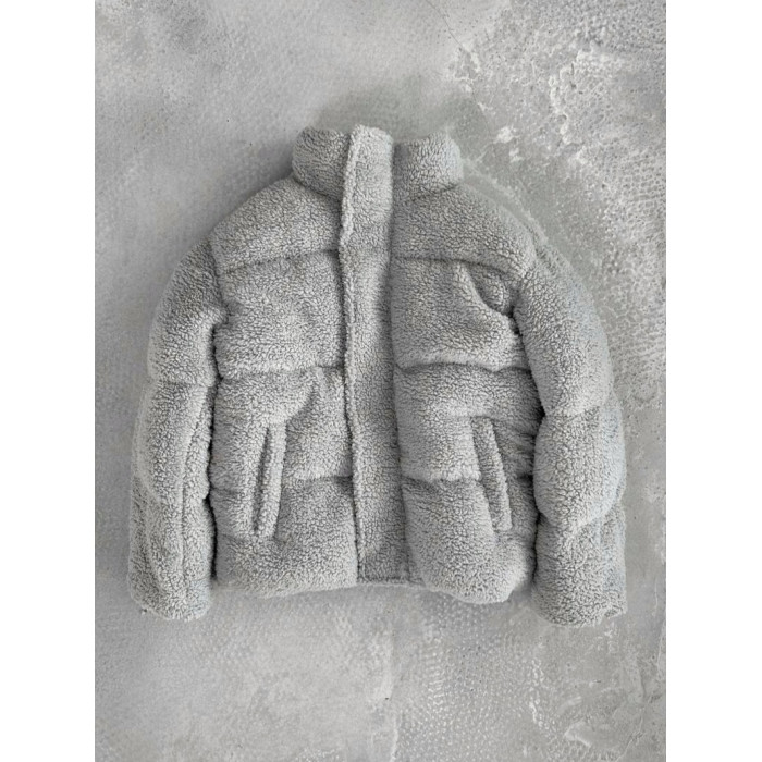 Зимова плюшева куртка oversize