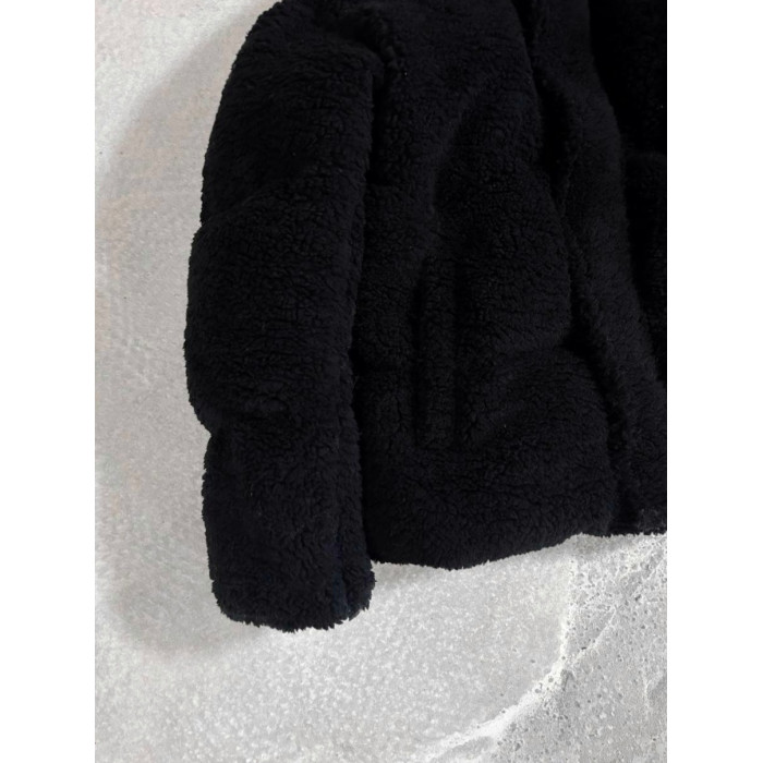 Зимова плюшева куртка oversize